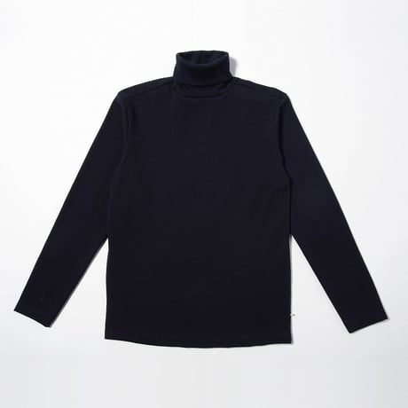 EG FINE BLENDED CASHMERE ミラノリブ　タートルネックL/S　NOBLE NAVY