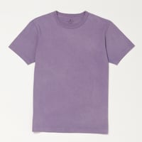 30//イズミールオーガニックコットンOE度詰め天竺×新万葉染め S/S T-SHIRT EDO-MURASAKI