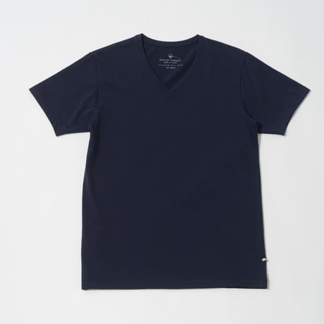 STELLAR CONFLICT天竺　S/S　T-SHIRT  Vネック NOBLE NAVY