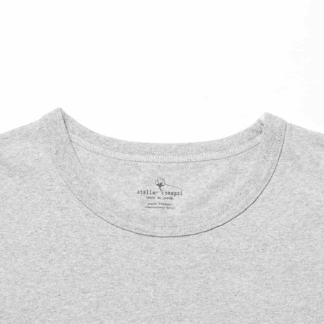26/-リサイクル×オーガニック天竺 DAILY T-SHIRT GOMASHIO GREY