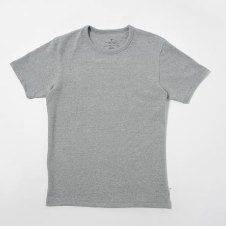 [FLUFFY] 21/-CSYムラ糸天竺  S/S  T-SHIRT  MELANGE GREY