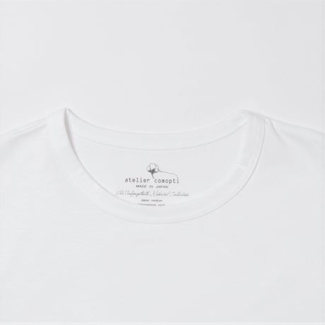 【WEB限定】40//アルティメイトピマ天竺　S/S　T-SHIRT WHITE