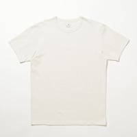 10/-イズミールオーガニックコットン(コンパクト)吊編み天竺 S/S T-SHIRT IVORY