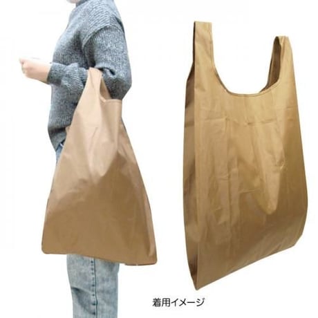 《送料無料》レジバッグ エコバッグ 保温 保冷 折りたたみ コンパクト シンプル　無地おしゃれ 大容量 ECOBAG トートバッグ ショッピングバッグ ブラウン ネイビー カーキ 　mk48s09