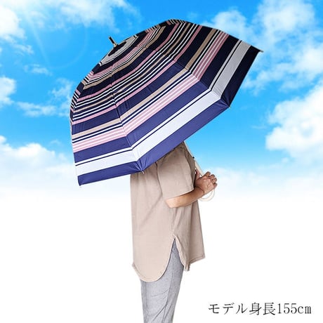 レディースドーム日傘 晴雨兼用 紫外線カット99％以上 コーティング 60センチ GOODデザイン 女性用 コンパクト長傘 雨傘 おしゃれ遮光 UPF50+ 遮熱um2063j