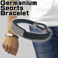 男女兼用おしゃれ　かっこいい　ユニセックス　スポーツブレスレット　アスリートアクセサリー　(定形外郵便発送) ゲルマニウムブレスレット シルバー [kys52sv]