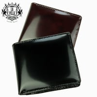 【 LA PELLE 】イタリアンレザー　メンズ折財布　本革牛革短財布　LP3003