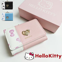 あのキティちゃんからがま口ミニ財布が新登場 さいふ サイフ レディース 女の子 財布 walle Hello Kitty ハローキティ 三つ折り財布　送料無料 　kty48-2