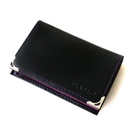 【4color】DIABLO ディアブロ 名刺入れ 　馬革×牛革　本牛革ホースハイドKA1043