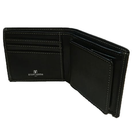 【LUCIANO VALENTINO】ルチアーノバレンチノ牛革カードスライダー付短財布　折財布　ＬＵＶ2004