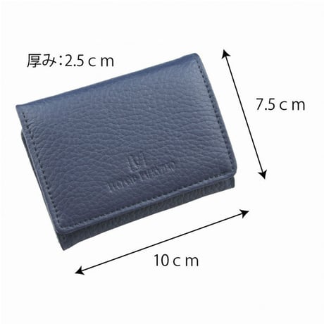 大注目！ コンパクト三つ折り財布 LUCIANO VALENTINO ルチアーノバレンチノ 牛革マットノボ 手のひらサイズ 小さな財布 極小 小さいを極める【定形外郵便　送料無料】LUV3110