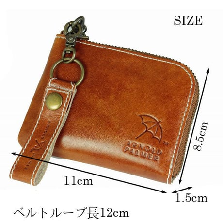 【ARNORD PALMER】アーノルドパーマー　コンパクト オールインワンウォレット 短財布 本革 牛革4ap31047