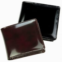 【LA PELLE】イタリアンレザー中ベラ付き二つ折り財布　メンズ牛革　本革短財布　LP3002