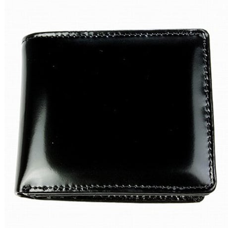 【LA PELLE】イタリアンレザー中ベラ付き二つ折り財布　メンズ牛革　本革短財布　LP3002