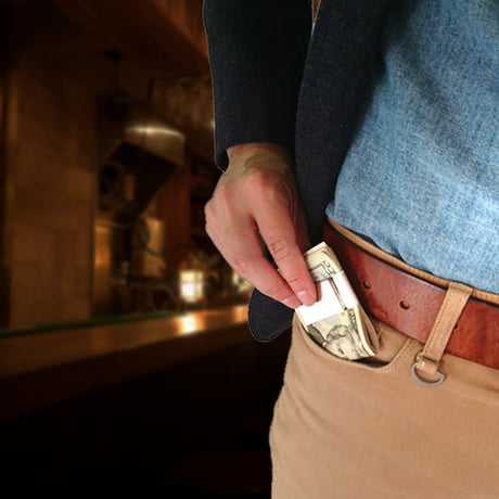 メンズシンプル マネークリップ シルバー moneyclip 札挟み【定形外郵便発送】