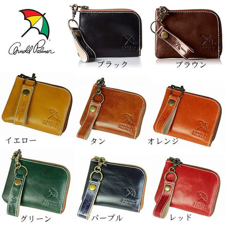 【ARNORD PALMER】アーノルドパーマー　コンパクト オールインワンウォレット 短財布 本革 牛革4ap31047