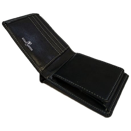 【LUCIANO VALENTINO】ルチアーノバレンチノ牛革カードスライダー付短財布　折財布　ＬＵＶ2004