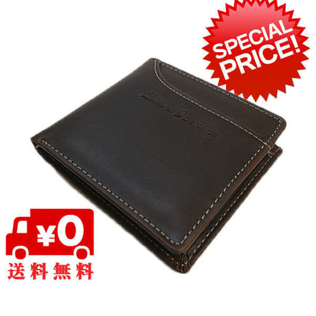 【LUCIANO VALENTINO】ルチアーノバレンチノ牛革カードスライダー付短財布　折財布　ＬＵＶ2004