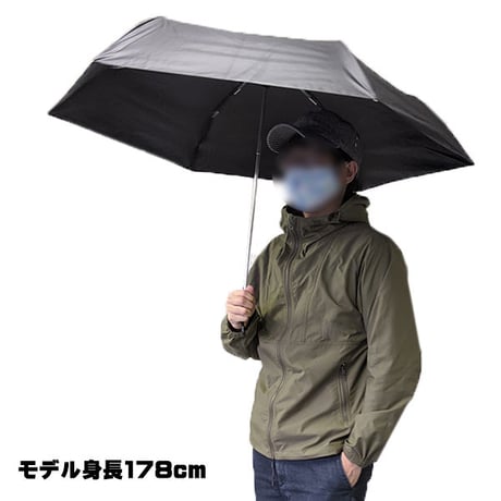 UPF50+　UVカット99.9％　オールウェザーアンブレラ晴雨兼用 メンズ 男の日傘 紫外線カット99％以上 完全遮光ブラックコーティング 折りたたみ傘 60cm um60