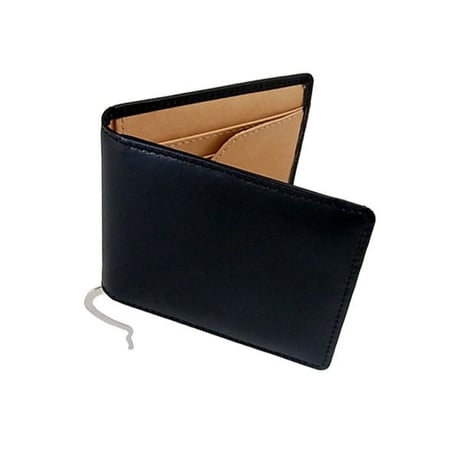 栃木レザー 高級マネークリップ メンズ本革ブランド短財布 ブラック black さいふ サイフ 財布 wallet ショートウォレット 送料無料　BARONEバローネ