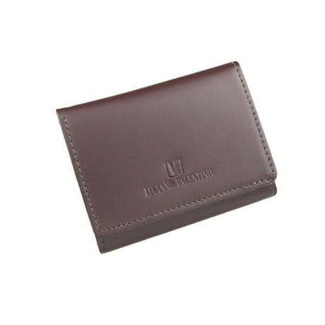 コンパクト三つ折り財布 LUCIANO VALENTINO ルチアーノ・バレンチノ サラマンダースムースレザー 手のひらサイズ 小さな財布 極小 小さいを極める【定形外郵便　送料無料】	luv7110
