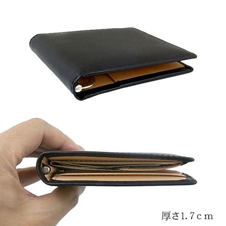 栃木レザー 高級マネークリップ メンズ本革ブランド短財布 ブラック black さいふ サイフ 財布 wallet ショートウォレット 送料無料　BARONEバローネ