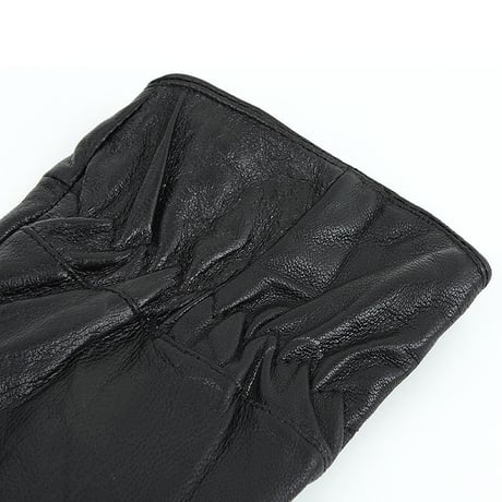 裏地付きあったか♪スマホ対応 タッチパネル対応のラム革やわらか手袋tbs301bk