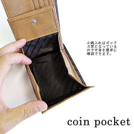 箱無し特別価格！かっこいいメンズ牛革 レザー 短財布 ネイビー カーキ オリーブ ブランド おしゃれ 紳士 用財布 定形外郵便 送料無料　箱無し	mkw3s48ov