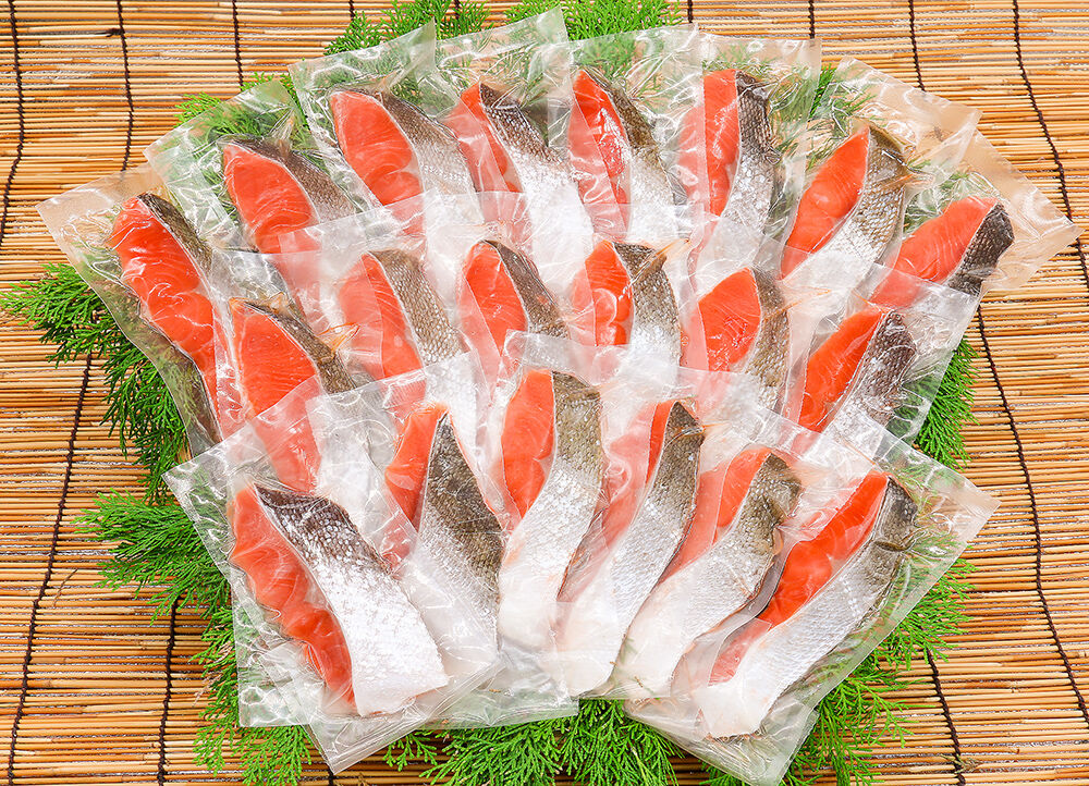 オンラインショップ　定期便】紅鮭三昧（べにざけ）（20切）　かねちょう水産