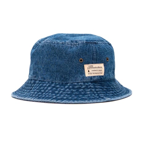 HAT / COTTON TAG BUCKET DENIM