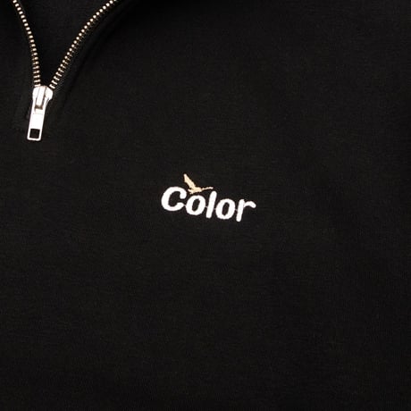 1/4 ZIP CREW SWEAT / WAWA OWL EMB LETTER