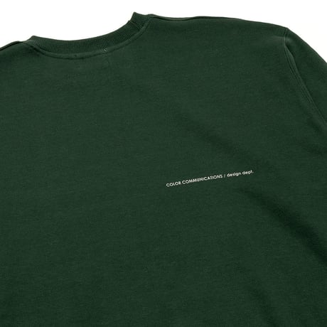 CREW SWEAT / DRIP EMB LETTER SPOT