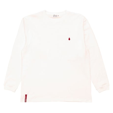 LONG SLEEVE T-SHIRT / DRIP EMB CLR