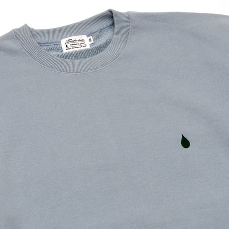 CREW SWEAT / DRIP EMB LETTER SPOT