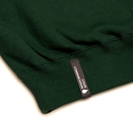 CREW SWEAT / DRIP EMB LETTER SPOT