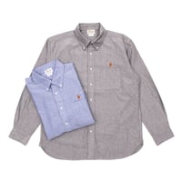 LONG SLEEVE SHIRT / DRIP EMB OXFORD
