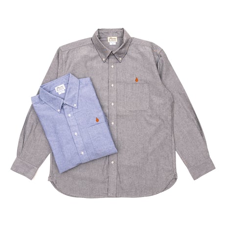 LONG SLEEVE SHIRT / DRIP EMB OXFORD
