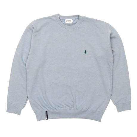 CREW SWEAT / DRIP EMB LETTER SPOT