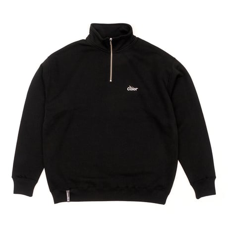 1/4 ZIP CREW SWEAT / WAWA OWL EMB LETTER