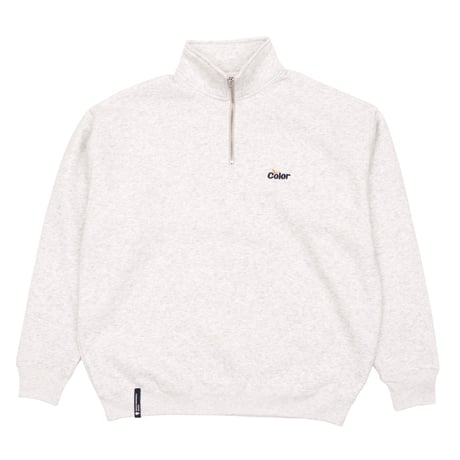 1/4 ZIP CREW SWEAT / WAWA OWL EMB LETTER