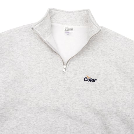 1/4 ZIP CREW SWEAT / WAWA OWL EMB LETTER