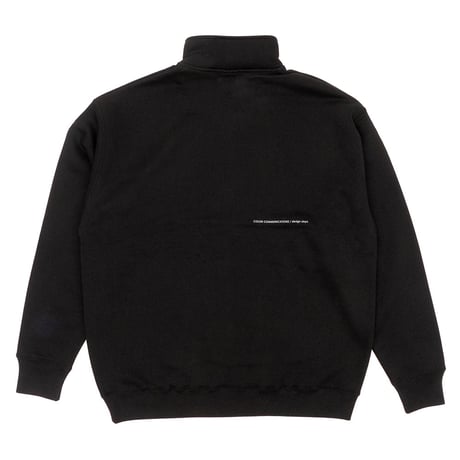 1/4 ZIP CREW SWEAT / WAWA OWL EMB LETTER
