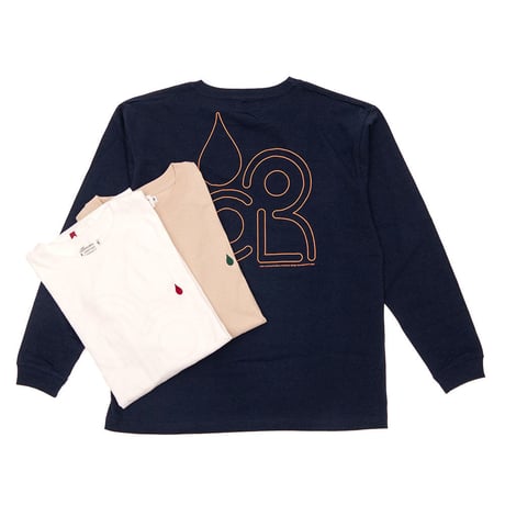LONG SLEEVE T-SHIRT / DRIP EMB CLR