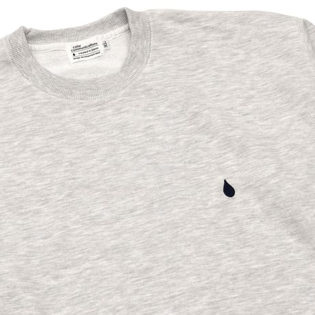 CREW SWEAT / DRIP EMB LETTER SPOT