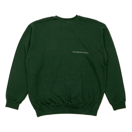 CREW SWEAT / DRIP EMB LETTER SPOT