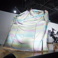 手描きぼかし染め紬小紋「パステル」