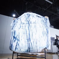 柳絞り絵羽小紋「フィヨルド」