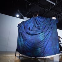 絞り染め絵羽「Earth・ディープグリーン」