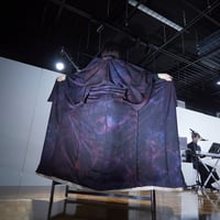 絞り染め小紋「Earth・ワインボルドー」