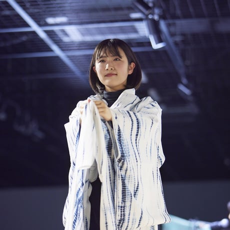 柳絞り絵羽小紋「フィヨルド」